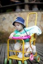 Baby boy looking away Royalty Free Stock Photo