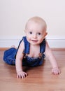 Baby boy in overalls Royalty Free Stock Photo