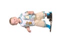 Baby boy photographer with old camera Royalty Free Stock Photo