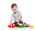 Baby boy playing Royalty Free Stock Photo