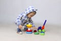 Baby Boy Playing. Royalty Free Stock Photo