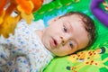 Baby boy on playmat Royalty Free Stock Photo