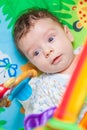Baby boy on playmat Royalty Free Stock Photo