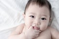 Baby boy 6-month portrait Royalty Free Stock Photo