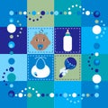 Baby Boy Quilt 2 Royalty Free Stock Photo