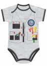 baby boy romper garments design vector