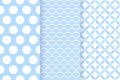 Baby boy seamless patterns. Vector illustration