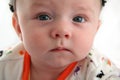 Baby Boy with Serious Face Royalty Free Stock Photo