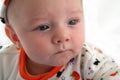 Baby Boy with Serious Face Royalty Free Stock Photo