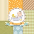 Baby boy shower card