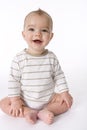 Baby Boy sitting on floor Royalty Free Stock Photo