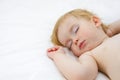 Baby boy sleeping Royalty Free Stock Photo
