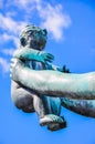 Baby boy statue in Vigeland Park, Oslo