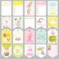 Baby Boy Tags. Baby Banners. Scrapbook Labels