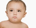 Baby boy thinking Royalty Free Stock Photo