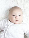 Baby boy thinking Royalty Free Stock Photo