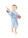 Baby boy with toy tools Royalty Free Stock Photo