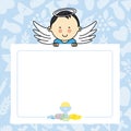 Baby boy with wings Royalty Free Stock Photo