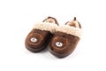 Baby brown slippers