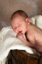 Baby in a bucket Royalty Free Stock Photo