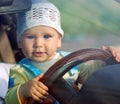 Baby&car Royalty Free Stock Photo