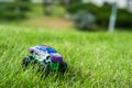 Baby car in the grass Royalty Free Stock Photo