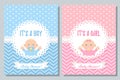 Baby Shower card design. Vector illustration. Birthday template invite Royalty Free Stock Photo