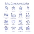 Baby care accessories for feeding, milk bottle