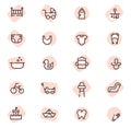 Baby care, icon Royalty Free Stock Photo