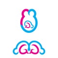 Baby care Logo template