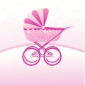 Baby carriage Royalty Free Stock Photo