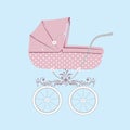 Baby carriage. Royalty Free Stock Photo