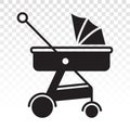 Baby carriage / pram flat icon for apps or website