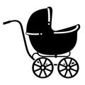 Baby carriage vector illustration by crafteroks