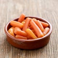 Baby carrots Royalty Free Stock Photo