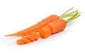 Baby carrots on white background Royalty Free Stock Photo