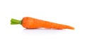 Baby carrots on white background Royalty Free Stock Photo