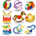 Baby character collection icon