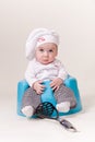 Baby in a chef Outfit Royalty Free Stock Photo
