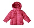 Baby jacket isolated.Kid`s outwear.