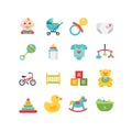 Baby and child related icons, illustrations