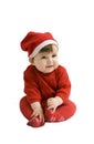 Baby Christmas Santa Royalty Free Stock Photo