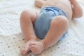 Baby in Cloth Diaper