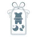 Baby clothes. Bib, socks, bodysuit. Newborns