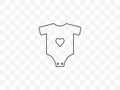 Baby clothes icon. Vector illustration, flat design