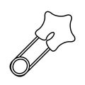 Baby clothes pin isolated icon Royalty Free Stock Photo