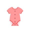 Baby clothing flat icon