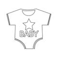 Baby clothing icon Illustration sign design