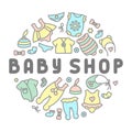 Baby clothing shop card