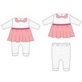 Baby cloths set, baby girl outfit